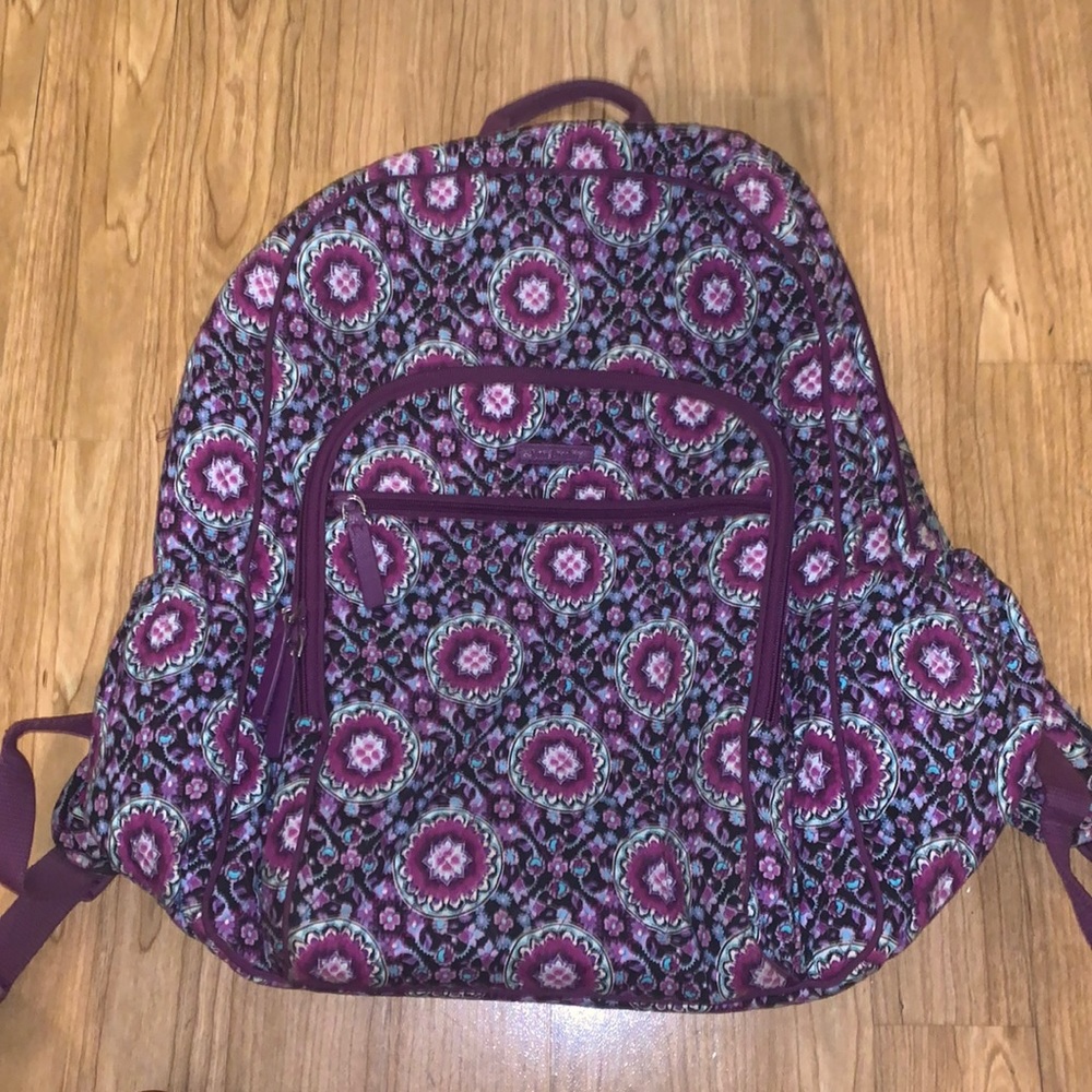 Vera Bradley Tech Backpack Lilac Medall.